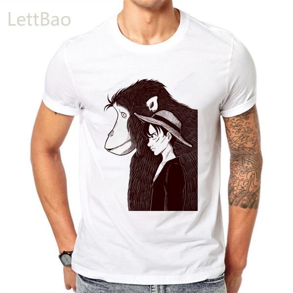 

monkey d luffy nami sanji t-shirt print for men women loose cotton harajuku japan anime 2020 summer harajuku fashion t-shirt
