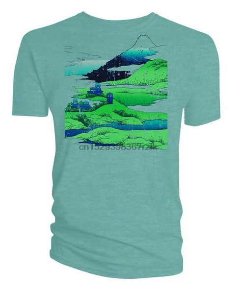 

doctor who tardis mountains blue t-shirt