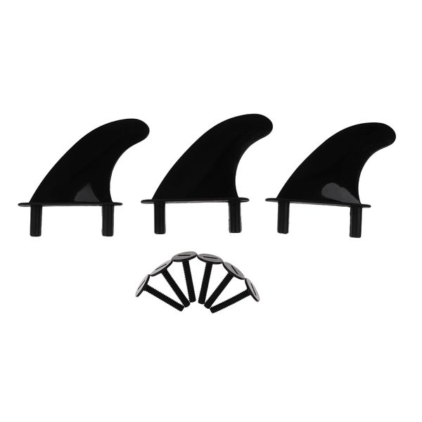 

3pcs universal soft surfboard single fin - 4.5'' surfboard fins package