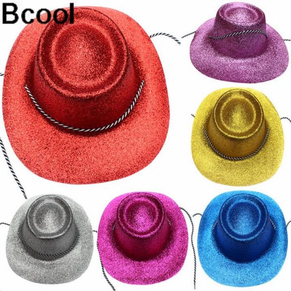 

party hats magic hat, gold cowboy performing supplies,mix color 10pcs