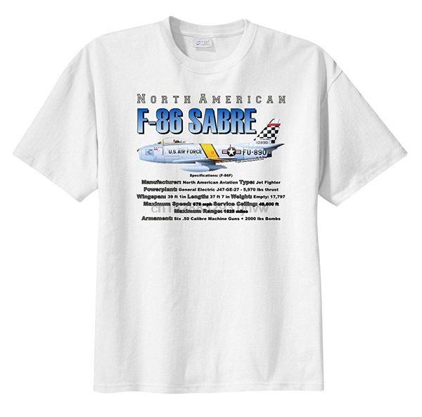 

men north american f-86 sabre short sleeve t-shirt t-shirt for male short sleeves 100% cotton classic sleeveless t shirt