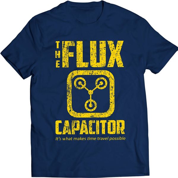 

2019 new cool tee shirt flux футболка back to the future вдохновленной емкостная мода хлопок футболка