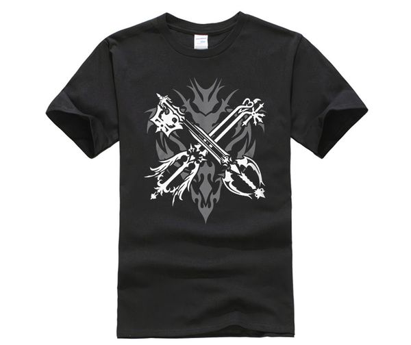

summer men's fashion short sleeve t-shirts plus size kingdom hearts t shirts print brand clothing