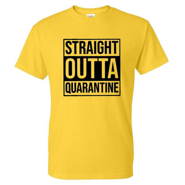 

straight outta quarantine t shirt funny pattern print mens clothing streetwear sport o-neck tshirt casual fashion cotton t shirt