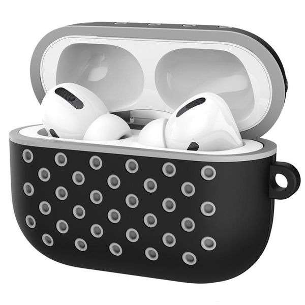 

case for apple airpods pro 3 anti-lost dual color protector case with hook earphones cover for airpods pro 3