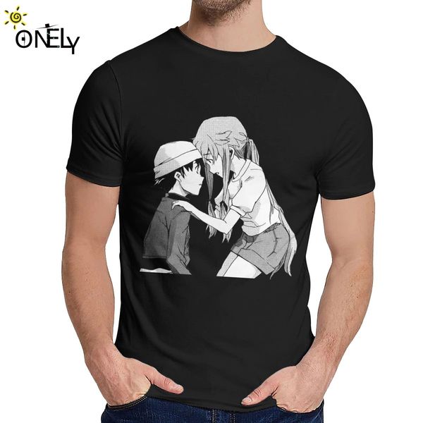 

человек тенниска future diary yuki и yuno чистый хлопок повседневный классический шею ретро tee shirt