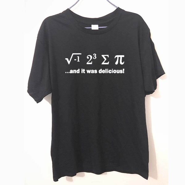 

new brand men cotton short sleeve i 8 sum pi and it was delicious ate pie geek sci-fi nerd