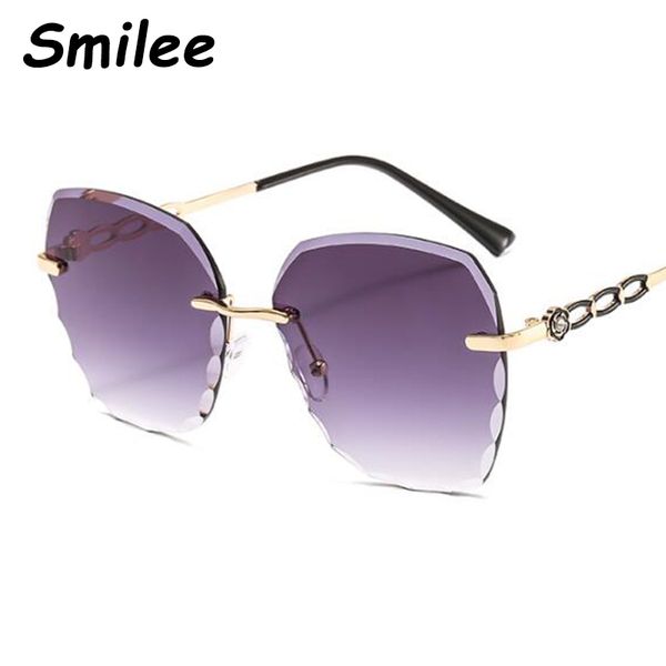 

big square sunglasses shades for women 2020 trends women 90s glasses rimless eyewear designer sunglasses uv400, White;black