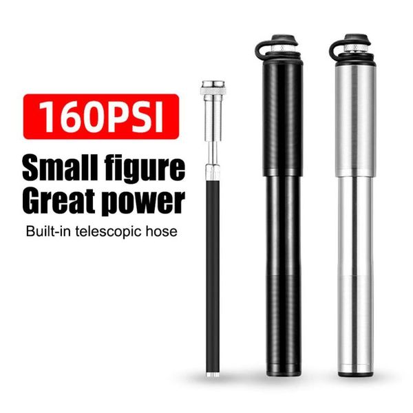 

portable bike pump 160psi mini cycling tire inflator hand air pump bike accessories mountain road bicycle pumps