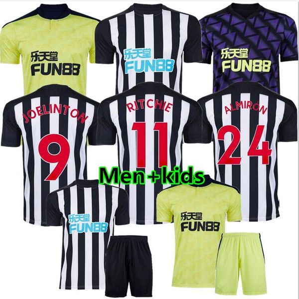 

новые 20 21 nufc футбол джетки shelley 2020 2021 joelinton футбольная рубашка almiron ritchie gayle equipment men kits kits, Black;yellow