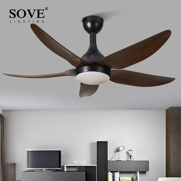 

electric fans sove modern led ceiling light fan 5 blade with lights lamp remote control 220v abanico de techo