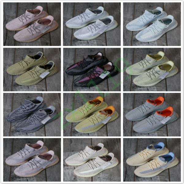 

2020 kanye west men women running shoes static 3m cinder yecheil bred oreo earth linen asriel zebra trainers sneakers, White;red