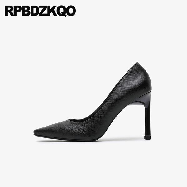 

pumps stiletto scarpin designer office 2020 black work pointed toe thin brand high heels luxury size 4 34 casual shoes women new