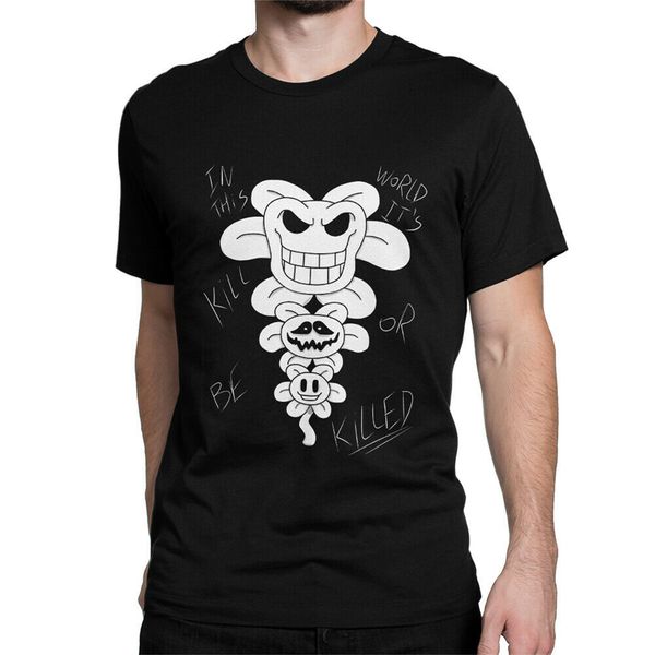 

undertale flowey графический t-shirt премиум хлопок tee прохладный подарков личность футболочку