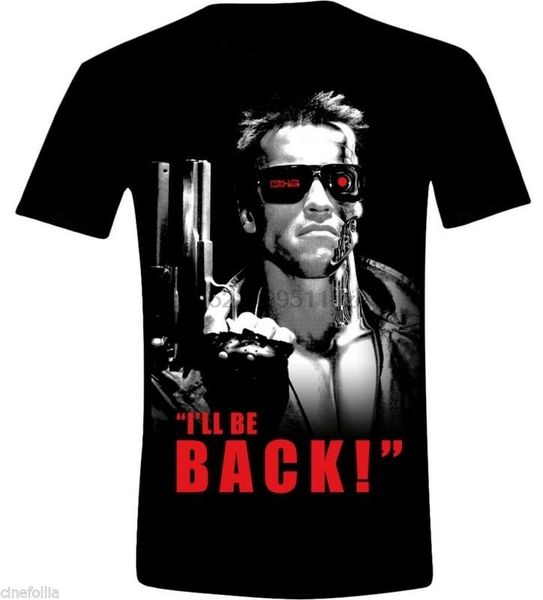 

t shirt terminator ill be back schwarzenegger t 800 maglia uomo