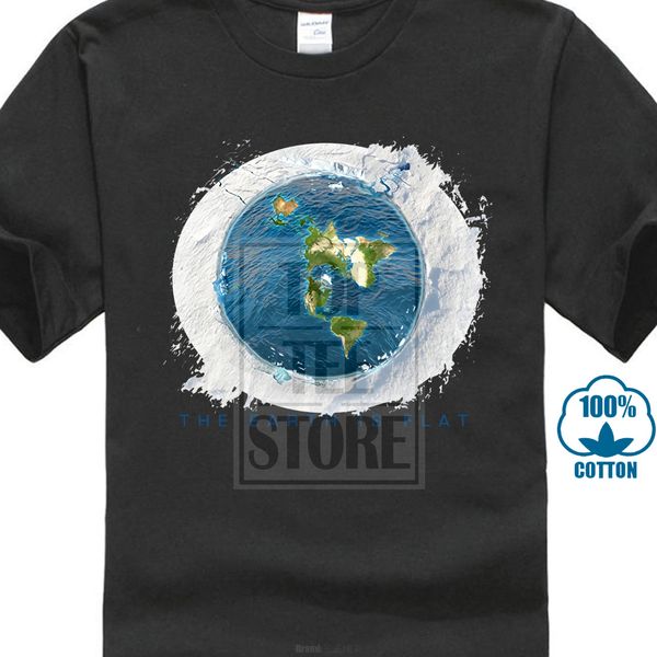 

flat earth t shirt infinite plane earth is flat firmament new world t shirt brand 2018 male short sleeve tee