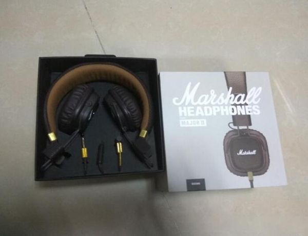 

marshall major ii 2.0 headphones in black dj studio headphones deep bass noise isolating headset for smartphone