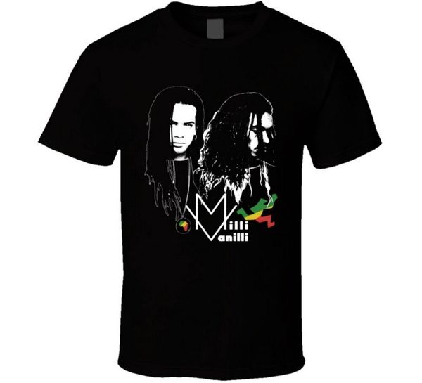 

milli vanilli pop stars retro music dance t-shirt funny design tee shirt