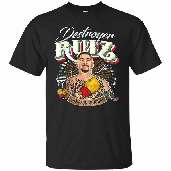 

andy ruiz box mexicano black t-shirt size s-6xl