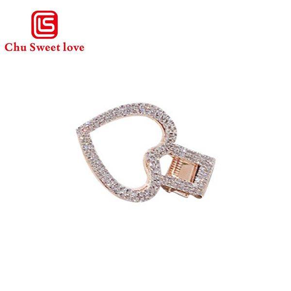 

hair clips women rhinestone side clips duckbill clip girls fashion retro geometric hair clips headwear accessories for women, Silver