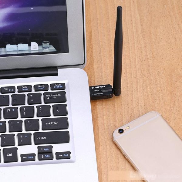 

usb wifi adapters 300m 802.11 b/g/n wireless network card 5dbi antenna wi fi usb wireless adaptor wifi black for desklaptop