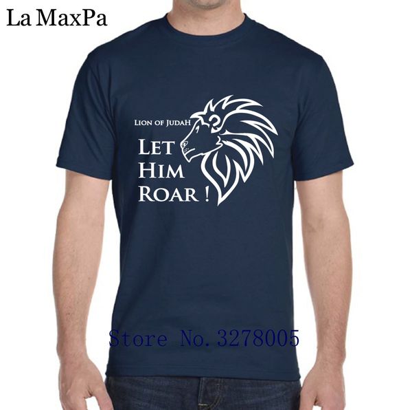 

отпечатано мужчины tshirt anti-wrinkle комфортная лев иуда пусть он рев t-shirt cotton t shirt для мужчин плюс размер 3xl hiphop вверх