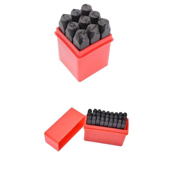 

new alphabet punches a-z & numbers metal steel letter punch stamp kit 5mm
