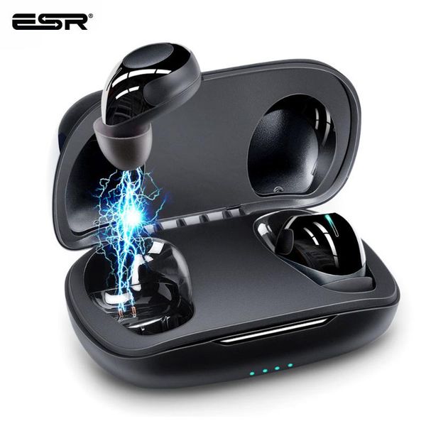 

esr mini wireless bluetooth 5.0 noise-cancelling ipx5 hd stereo with microphone 9hr battery life headset