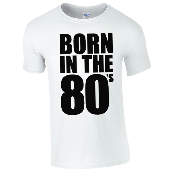 

born in the 80's t-shirt - retro wham fancy dress frankie 80 disco gift men print t shirt fashion short sleeve