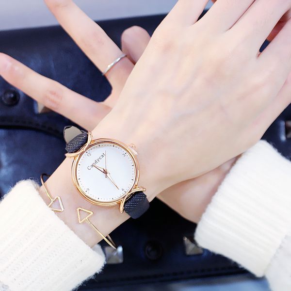 

wristwatches girls watches students tide simple and elegant cute junior high school wild small fresh quartz watch, Slivery;brown