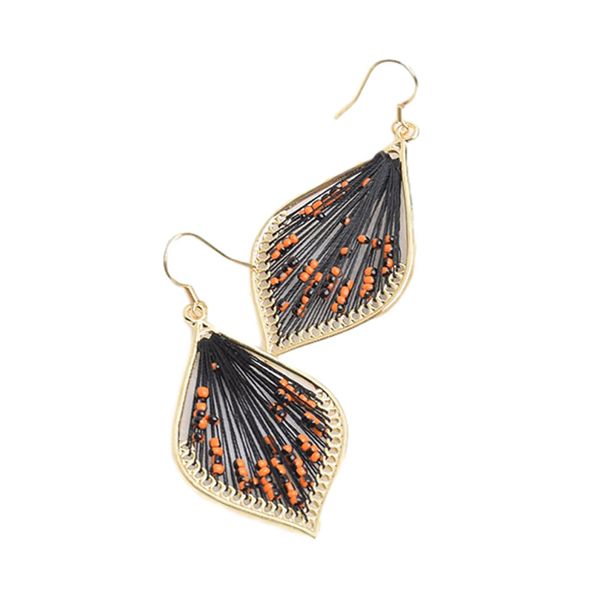 

designer earrings bohemian ethos earrings alloy height 4.7cm designer earings pendant manual winding geometric beading, Silver