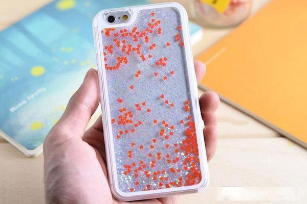 

heart crystal case dynamic liquid glitter sand quicksand star cover for iphone 6s plus case back cover iphone 6s phone case 5/5s