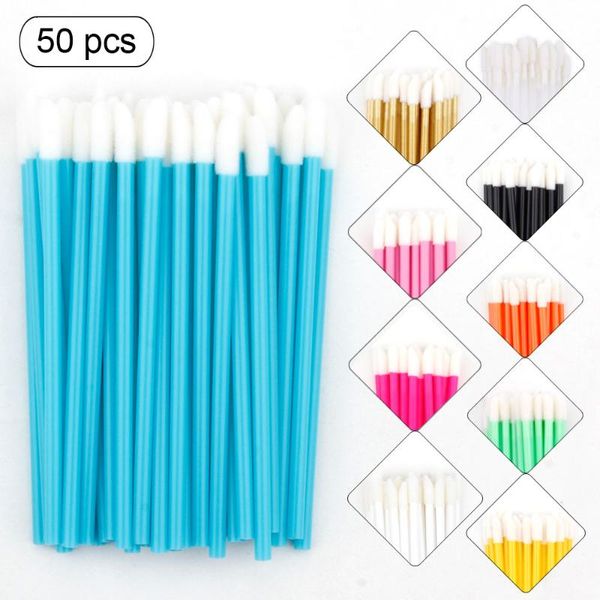 

50pcs makeup brushes disposable lip brush gloss wands applicator softly mascara lipstick brush cosmetics women accessories tools