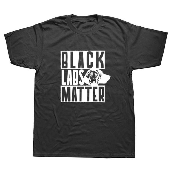 

custom printed black labs matter labrador dog funny t-shirts men's short sleeve o-neck t shirt