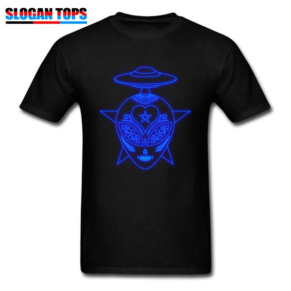 

3d alien t-shirt gift t shirt rife short sleeve men tshirt funny halloween cotton crewneck black blue clothes ing