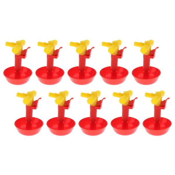 

10pcs poultry chicken automatic watering cup bird pigeon drinker feeder bowl