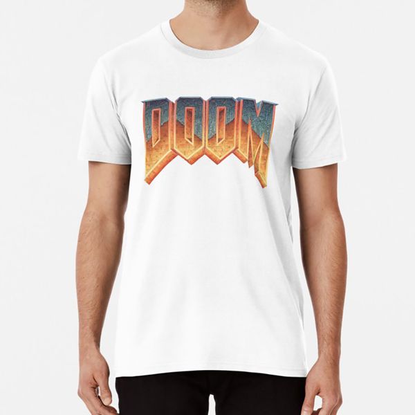 

doom - retro logo - t shirt doom quake fps shooter video games pc pc games computer games first person retro game