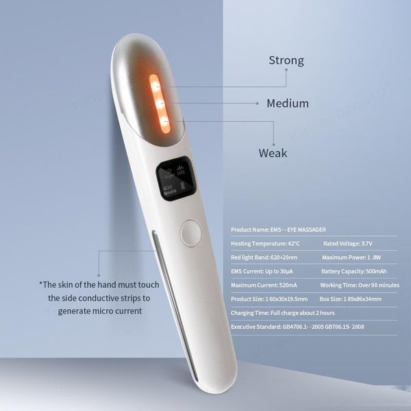 

ems eye lift up massager mini electric vibration face massager anti wrinkle aging beauty care massage machine led screen eye care tools
