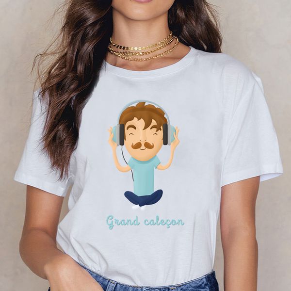 

t shirt women grand calecon fashion white custom female shirt