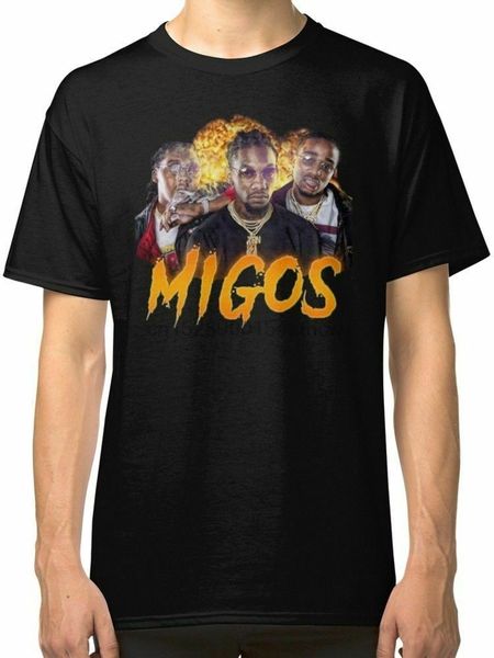 

migos культуры мужская черная футболка