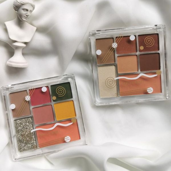 

eye shadow 7 color repair blush highlighting nose brighten skin tone diamond shadows palette make up tslm1