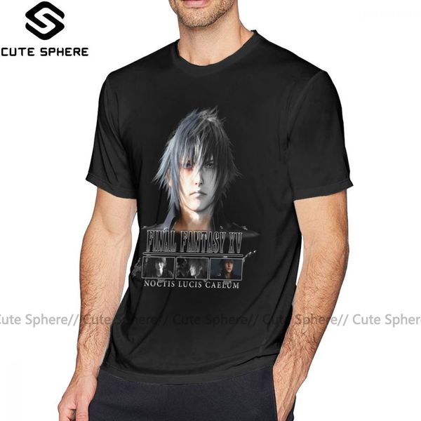 

ноктис тенниска final fantasy xv noctis футболка хлопок печатный майка fun короткие рукава мужчины 6xl повседневный tshirt