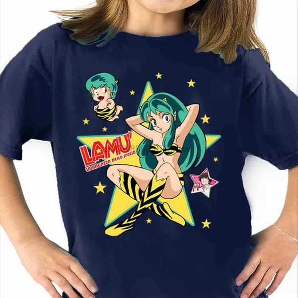 

urusei yatsura the girl space tshirt anime manga ataru moroboshi jariten t-shirt