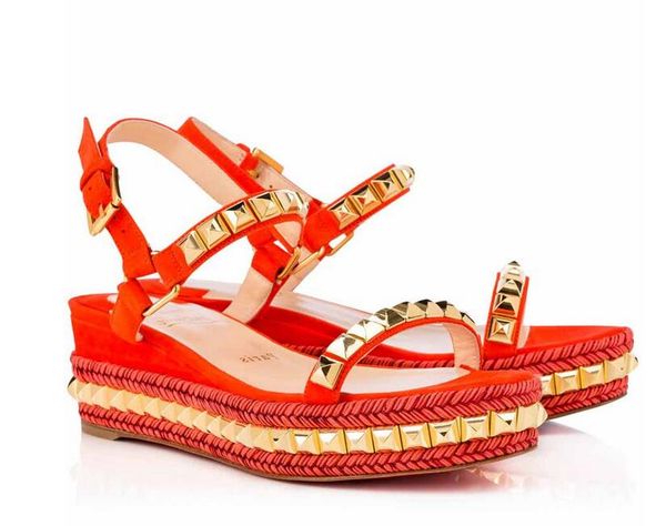 

совершенное качество ladies red bottom levantine клин сандал graffiti лодыжки ремень высокого качества cataclou 60мм замша сандал клинья cap, Black