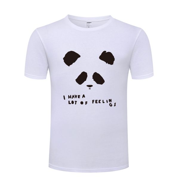 

i have a lot of feelings panda mens men t shirt tshirt 2018 new short sleeve o neck cotton casual t-shirt tee