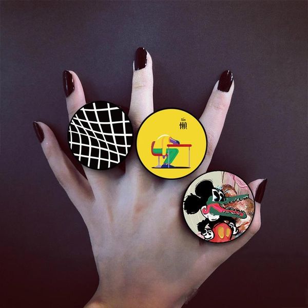 

customize imd phone stand folding phone mount bracket holder earphone winder gift present diy personalized print your pictures