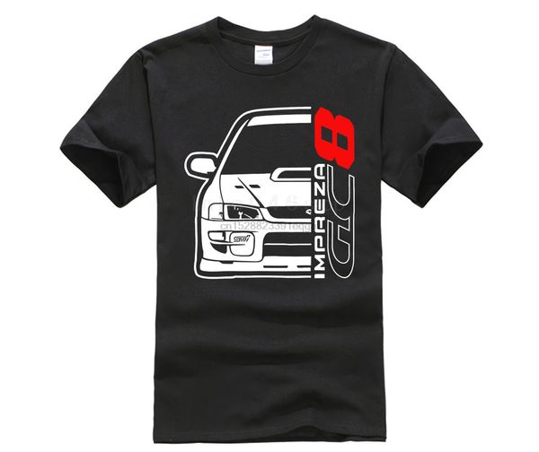 

fashion men brand fitness slim fit-japan car impreza gc8 t-shirt-printing shirt