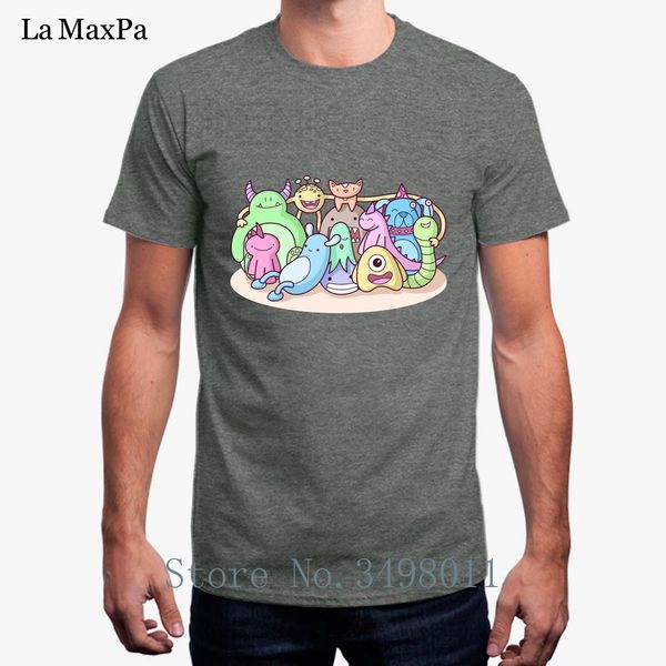 

printing monster family p men's t-shirt summer cotton tee shirt clothing plus size 3xl men's t shirt short sleeved