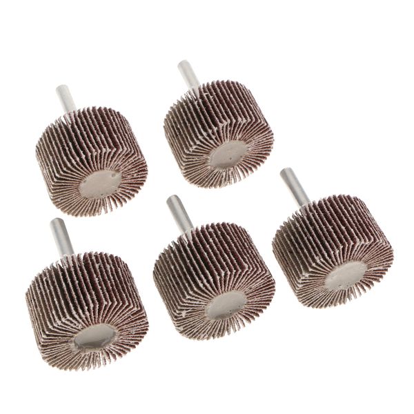 

5pcs zp-3001 3-inch by 1-inch by 1/4-inch hp 80g flap wheel