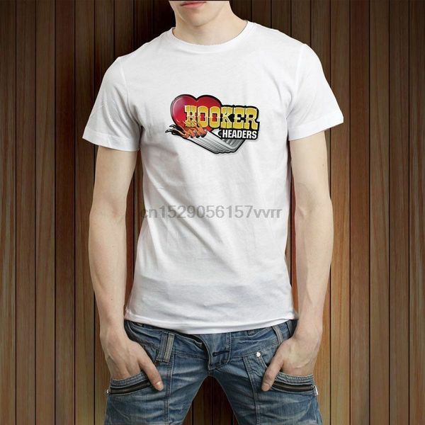 

hooker headers racing logo mens t-shirt